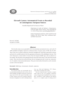 11th Century Astronomy: European Records of Supernovae & Comets