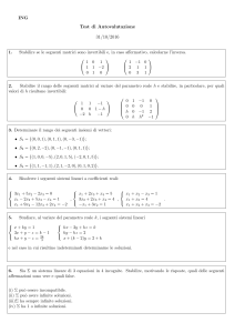 Test iz matematike: Matrice, rang i linearni sistemi