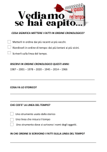 Ordine Cronologico: Esercizi e Domande per la Scuola