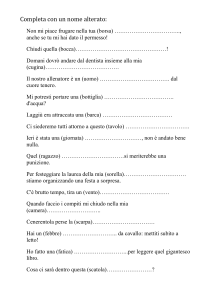 Completa con un nome alterato