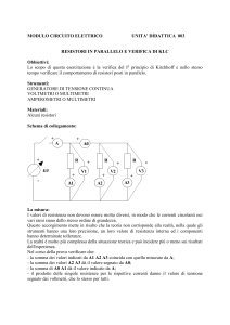 Resistori in Parallelo e Legge di Kirchhoff: Esercitazione