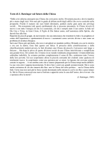 J. Ratzinger: Il Futuro della Chiesa