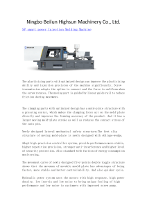 Hybrid Injection Molding Machine