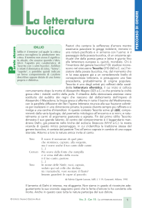 Letteratura Bucolica: Teocrito e Virgilio
