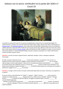 Peste del 1630 e Covid-19: Esercizi di Italiano