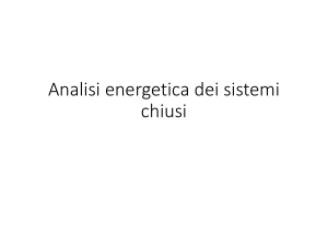 Analisi Energetica Sistemi Chiusi: Termodinamica