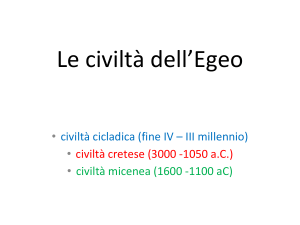 Civiltà Egee: Arte Cicladica, Cretese e Micenea