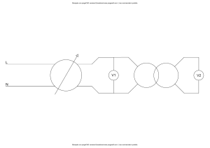 Schema Elettrico: Variac, Trasformatore e Voltmetri