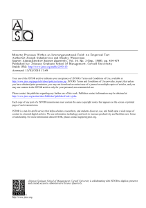 Mimetic Processes in Interorganizational Fields