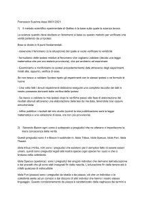 Metodo Scientifico, Bacon e Cartesio: Appunti di Filosofia