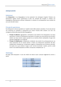 Disequazioni