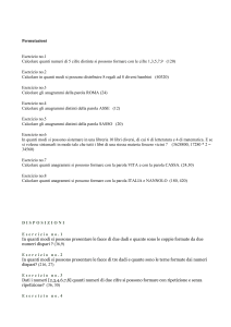 disposizioni, permutazioni, combinazioni