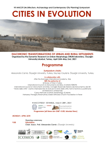 AACCP Symposium: Cities in Evolution Program