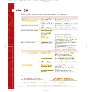 Ci e Ne: Esercizi di Grammatica Italiana