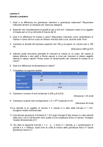 Lezione 2 Esercizi