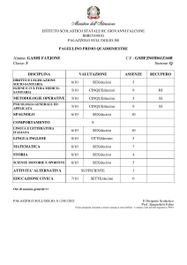 Pagellino Scolastico Gashi Fatjone - Primo Quadrimestre