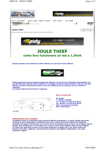 Joule Thief: Come Costruire un LED a Bassa Tensione