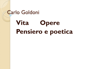 goldoni sintesi