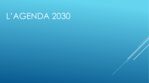 Agenda 2030: Obiettivi di Sviluppo Sostenibile ONU