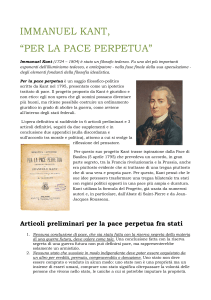 Kant, Per la pace perpetua: Saggio filosofico-politico