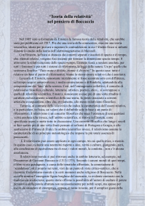 ‘Teoria della relatività’ nel pensiero di Boccaccio - Isabella Tokos 3A