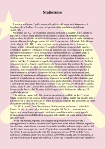 Stalinismo: Storia, Politiche e Impatto della Dittatura Sovietica