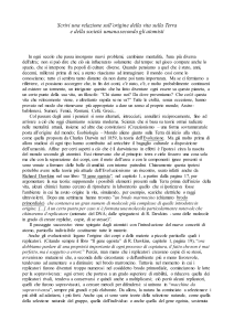 Origine della Vita e Società: La Visione degli Atomisti