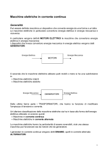 Macchine Elettriche CC: Motori e Generatori