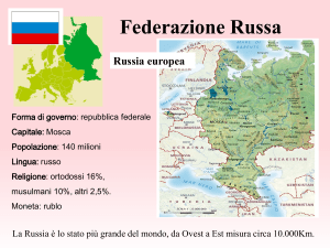 Federazione Russa: Geografia, Economia e Società