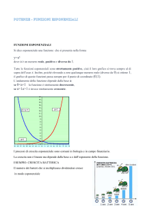 Funzioni Esponenziali e Logaritmiche: Appunti