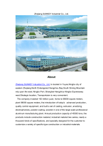 Zhejiang SUNKEY Industrial Co., Ltd.