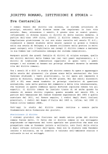 Diritto romano Istituzioni e Storia Eva