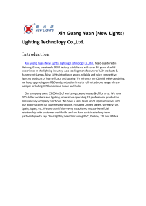 Xin Guang Yuan (New Lights) Lighting Technology Co.,Ltd.