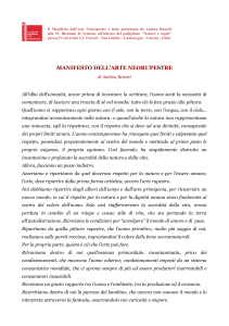 Manifesto Arte Pittura Contemporanea Neorupestre