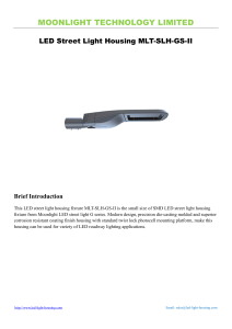 LED Street Light Housing MLT-SLH-GS-II