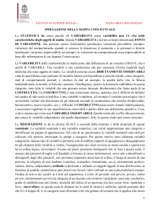 Statistica: Spiegazione Mappa Concettuale