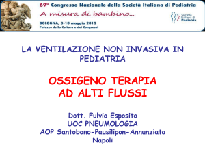 Ventilazione non invasiva e ossigenoterapia in pediatria