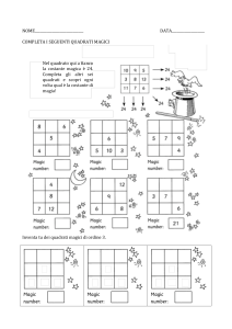Quadrati Magici: Esercizi di Matematica per Bambini