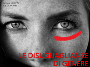 Disuguaglianza di Genere: Presentazione