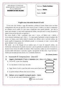 Esame di Italiano: Vita nel Web e Tradizioni Natalizie