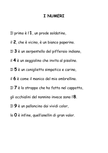 Filastrocca sui numeri: Impara con la poesia!