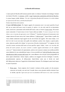 la filosofia della esistenza l