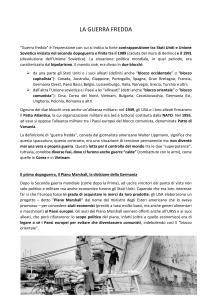 Riassunto sulla Guerra fredda
