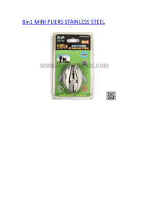 8in1 MINI PLIERS STAINLESS STEEL