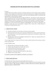 Didattica a Distanza: Vademecum per Docenti