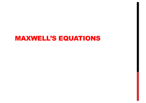 1 Maxwell equations