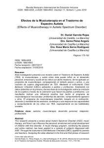 Musicoterapia para el Trastorno del Espectro Autista: Revisión