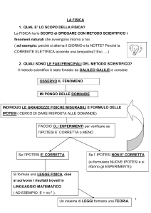 La Fisica: Scopo, Metodo Scientifico e Grandezze Fisiche
