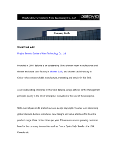 Pinghu Benovia Sanitary Ware Technology Co., Ltd