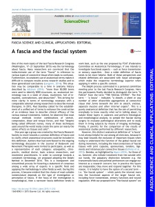 Fascia Terminology: Anatomy & Clinical Applications